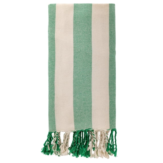 Unique Bargains Stripe Lightweight Absorbent Quick Dry Beach Towel Green 71" x 40"