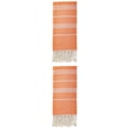 thumbnail image 1 of Unique Bargains Stripe Turkish Quick Dry Beach Towel 2 Pack Orange 71"x35", 1 of 8