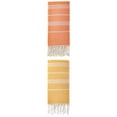 thumbnail image 1 of Unique Bargains Stripe Turkish Quick Dry Beach Towel 2 Pack Orange/Yellow 71"x35", 1 of 8