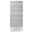 thumbnail image 1 of Unique Bargains Stripe Turkish Quick Dry Sand Free Beach Towel Grey 71" x 35", 1 of 8