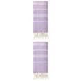 thumbnail image 1 of Unique Bargains Stripe Turkish Sand Free Towel 2 Pack Purple 71"x35", 1 of 7