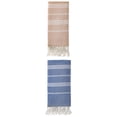 thumbnail image 1 of Unique Bargains Stripe Turkish Sand Free Towel 2 Pack Royal Blue/Brown 71"x35", 1 of 8