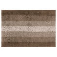 thumbnail image 1 of Unique Bargains Striped Bathroom Rugs Non-Slip Bath Carpet Bath Mats Coffee-1 16"x24", 1 of 7