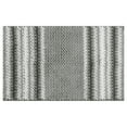 thumbnail image 1 of Unique Bargains Striped Bathroom Rugs Soft Absorbent Fluffy Chenille Bath Mat Rug Non Slip Grey 20" x 32", 1 of 6
