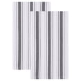 thumbnail image 1 of Unique Bargains Striped Cotton Kitchen Towels Black 26" x 18", 1 of 8