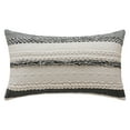thumbnail image 1 of Unique Bargains Striped Decorative Throw Pillow Covers Pack of 1 Black 12" x 20", 1 of 6