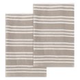 thumbnail image 1 of Unique Bargains Striped Kitchen Towels Soft Cotton Dish Towels for Kitchen 26 x 18 Inch Brown 2pk, 1 of 7