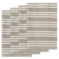 thumbnail image 1 of Unique Bargains Striped Kitchen Towels Soft Cotton Dish Towels for Kitchen 26 x 18 Inch Brown 4pk, 1 of 7