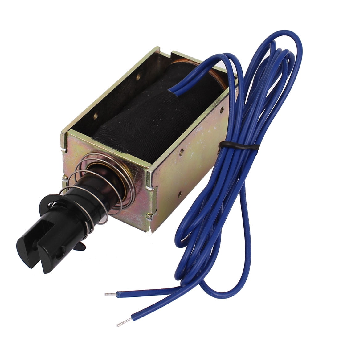 Unique Bargains Stroke Pull Type Open Frame Solenoid Electromagnet DC 24V 0.8 A 70N Force