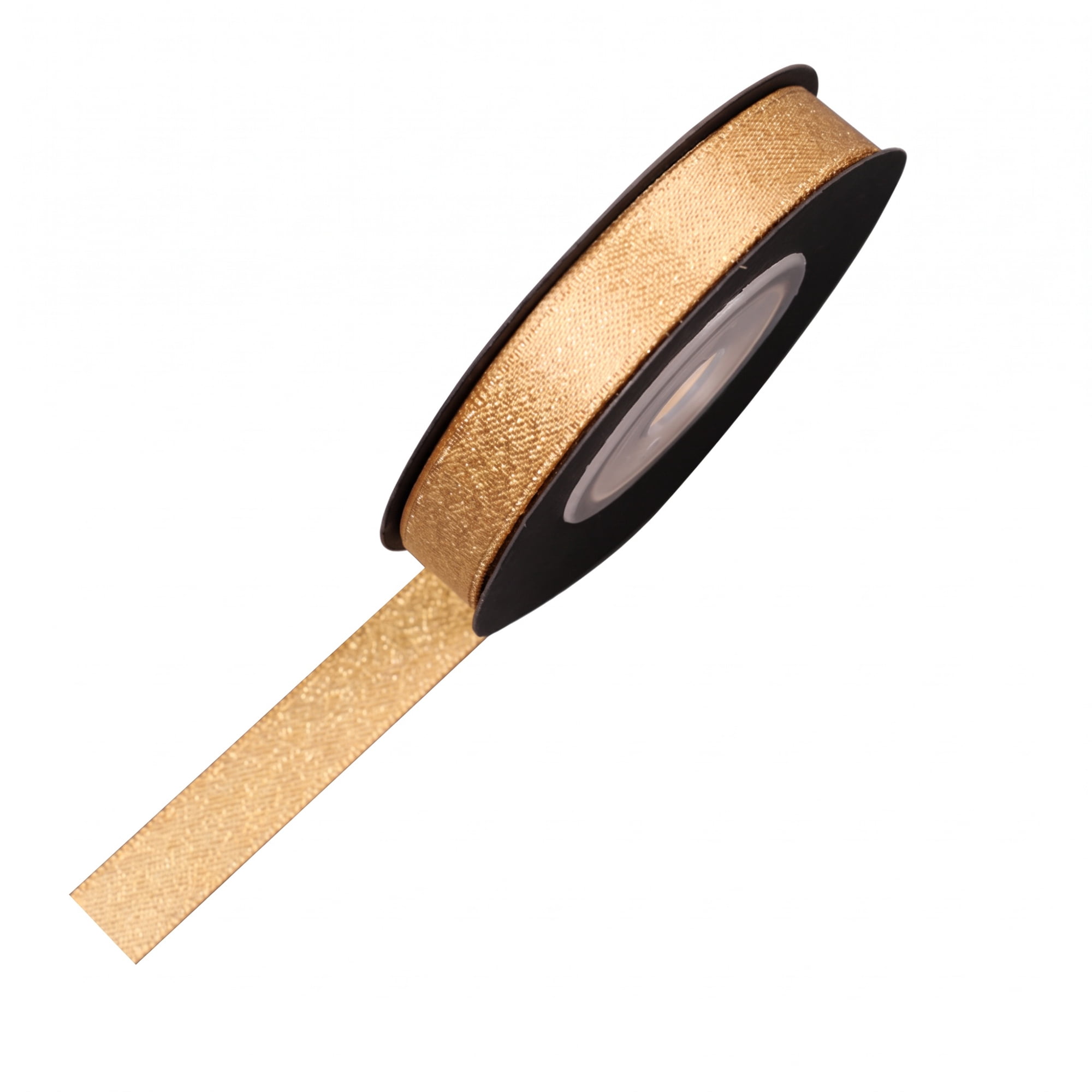 Unique Bargains Structural Woven Edge Trim Decorative Ribbon for Gift Wrapping Gold
