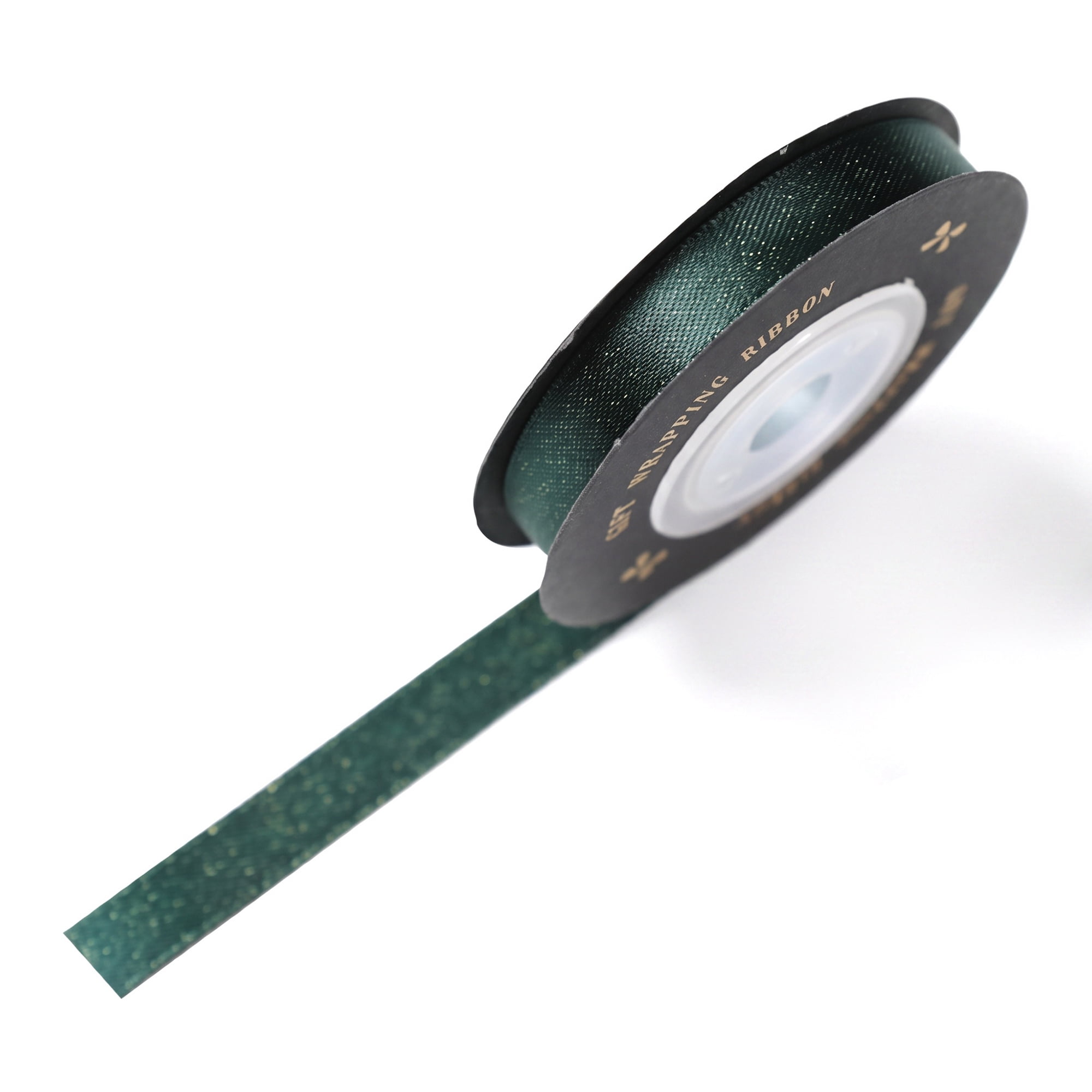 Unique Bargains Structural Woven Edge Trim Decorative Ribbon for Gift Wrapping Green