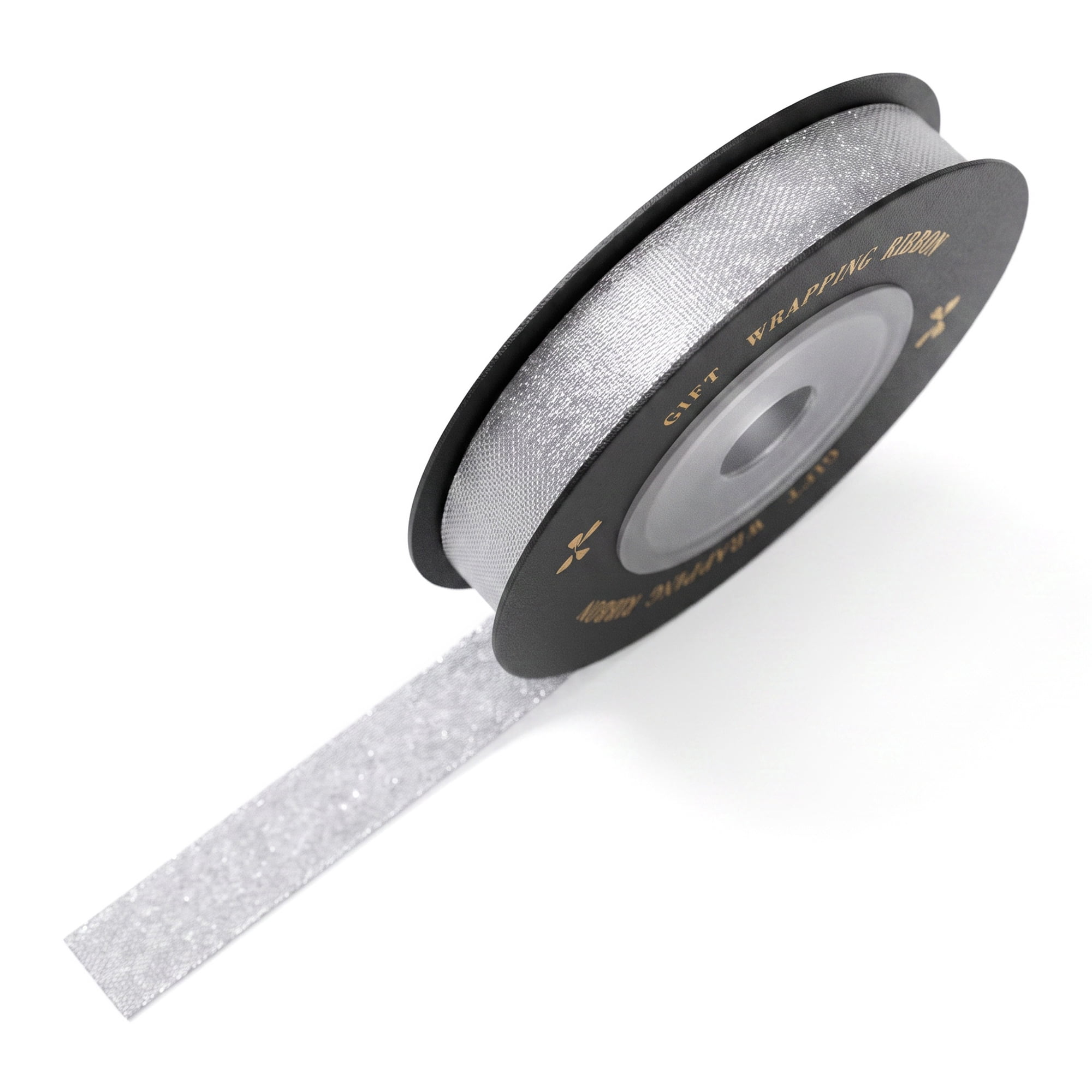 Unique Bargains Structural Woven Edge Trim Decorative Ribbon for Gift Wrapping Silver