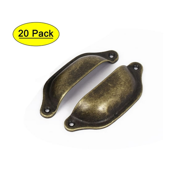 Unique Bargains Style Cup Pull Handle-0.14" Hole Diameter-20 Pack