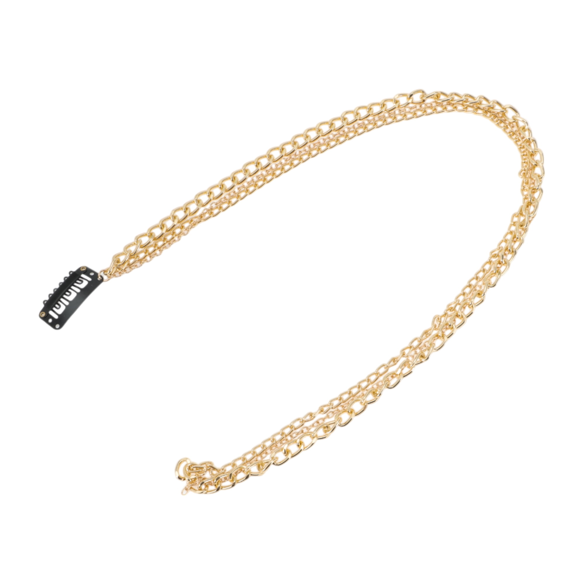 Unique Bargains Stylish Fashion Braided Hair Chain 1Pc for Elegant Looks Vintage Gold Tone