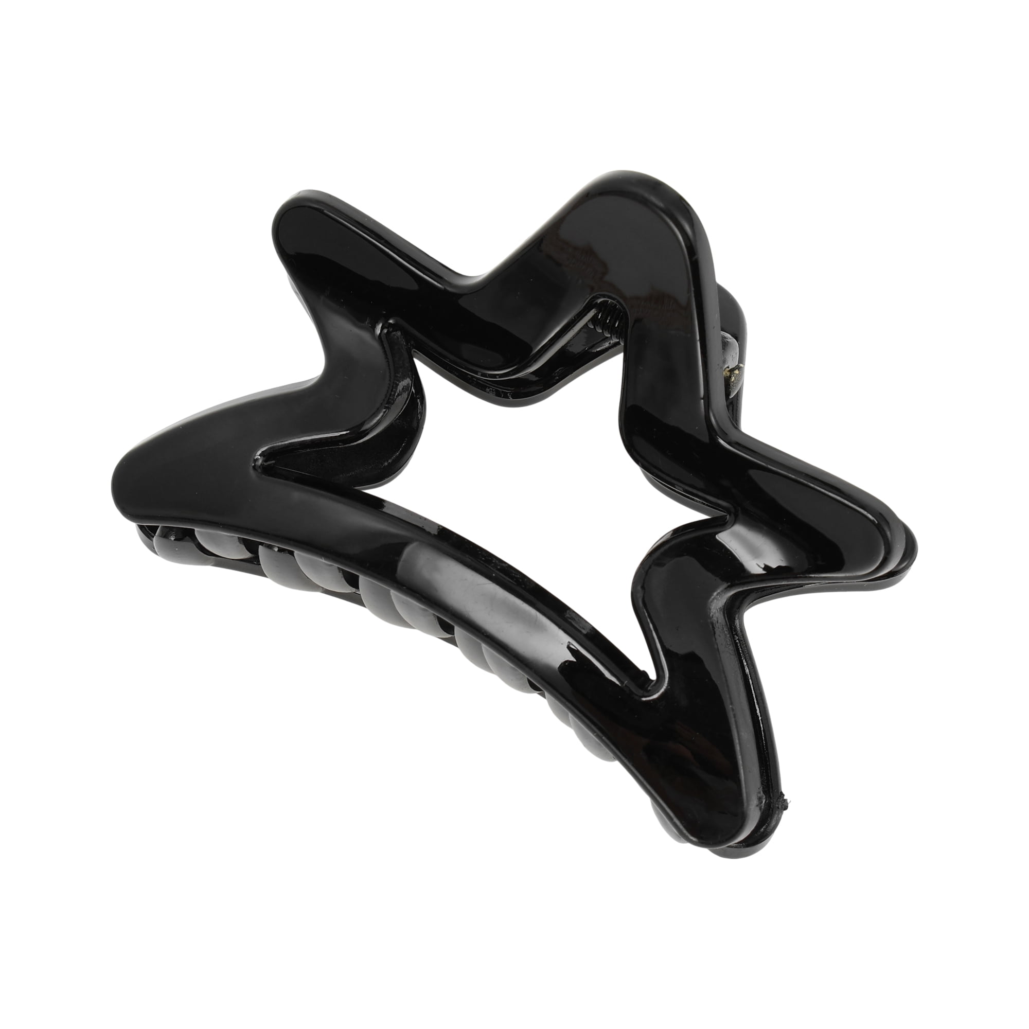 Unique Bargains Stylish Five-pointed Star Hair Clip for All Occasions Bright Black