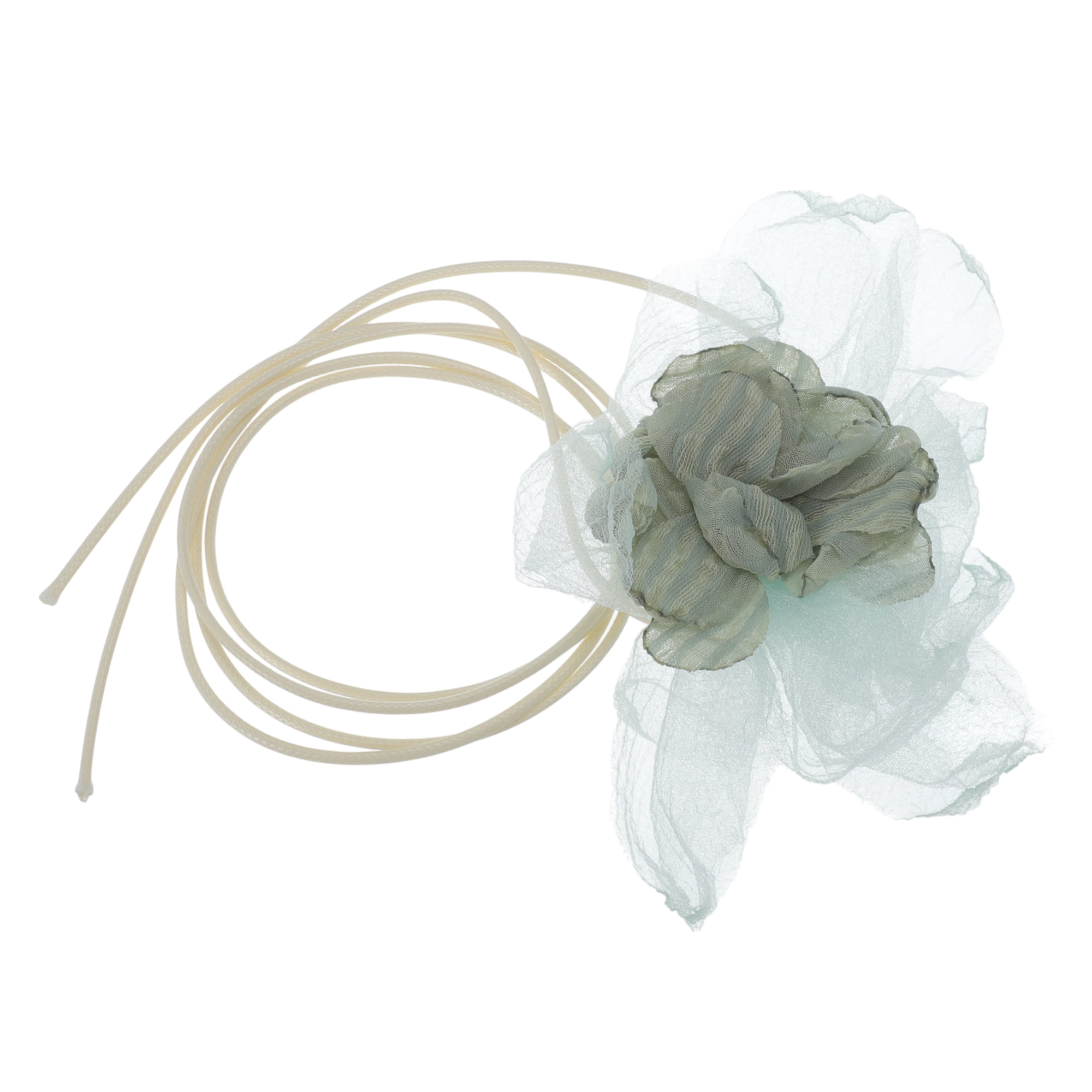 Unique Bargains Stylish Flower Choker Necklace 1 Pc Green