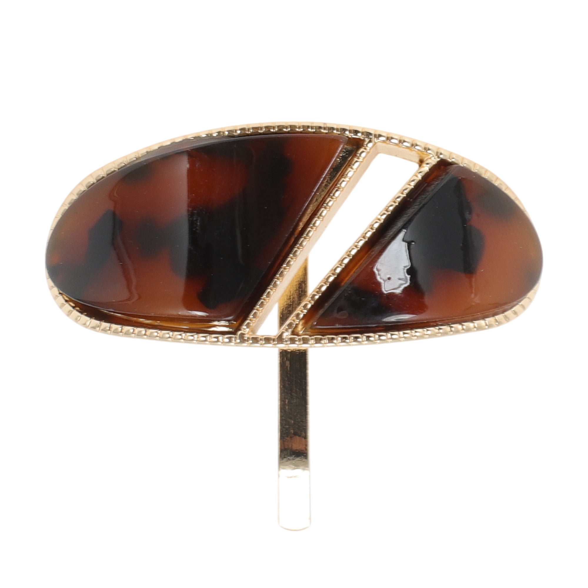 Unique Bargains Stylish Hollow Out Ponytail Buckle Hair Clip for Women 1 Pc Black, Brown