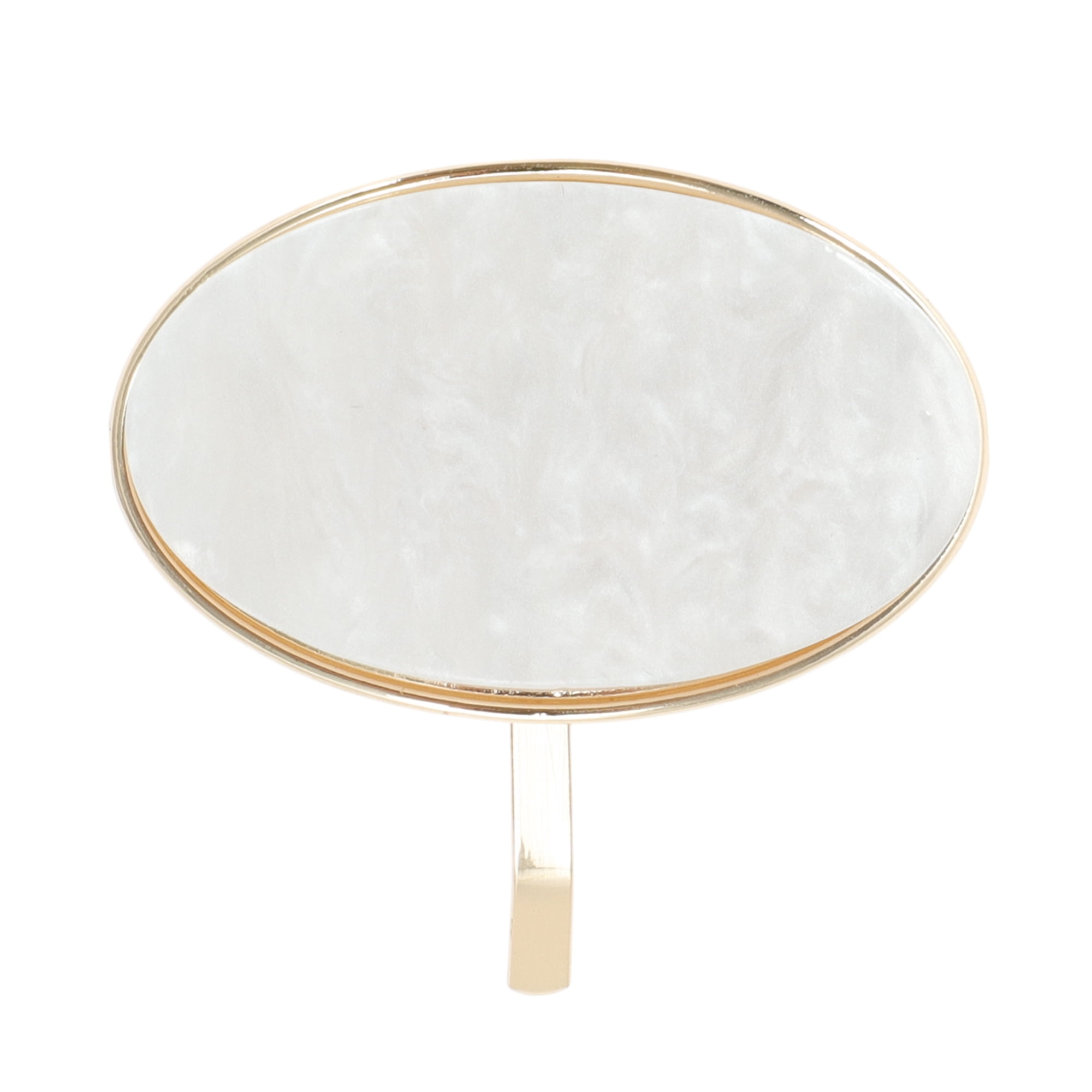Unique Bargains Stylish Oval Ponytail Buckle Hair Clip for Women 1 Pc Beige