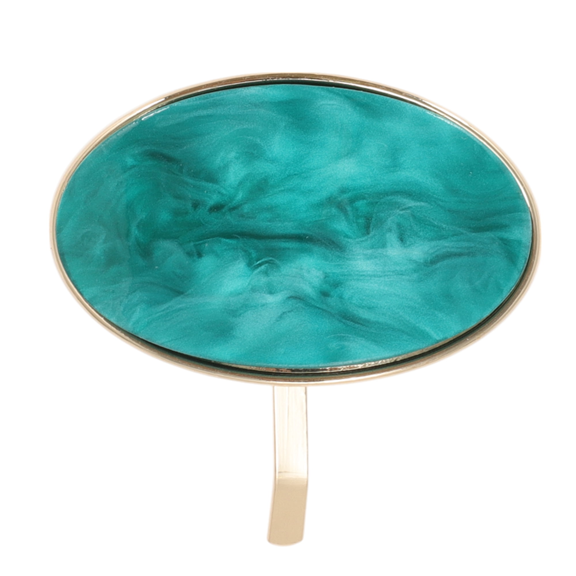 Unique Bargains Stylish Oval Ponytail Buckle Hair Clip for Women 1 Pc Green