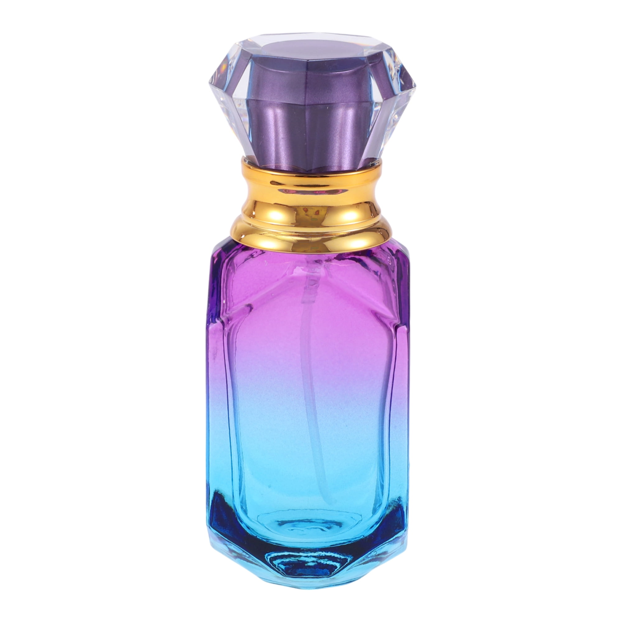 Unique Bargains Stylish Perfume Bottles Countertops 1.01oz 1 Pc Purple-Blue Gradient