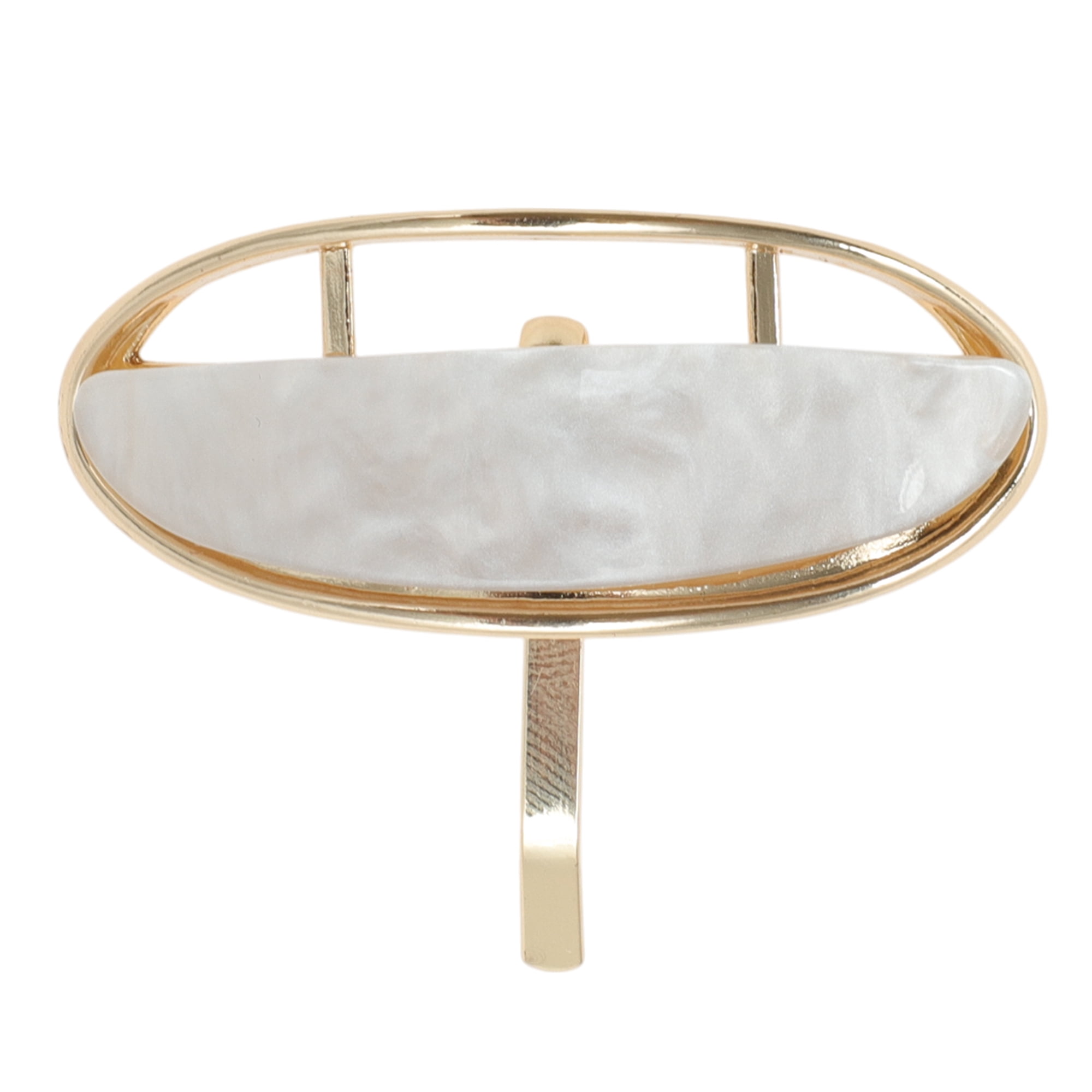 Unique Bargains Stylish Semi-hollow Ponytail Buckle Hair Clip for Women 1 Pc Beige