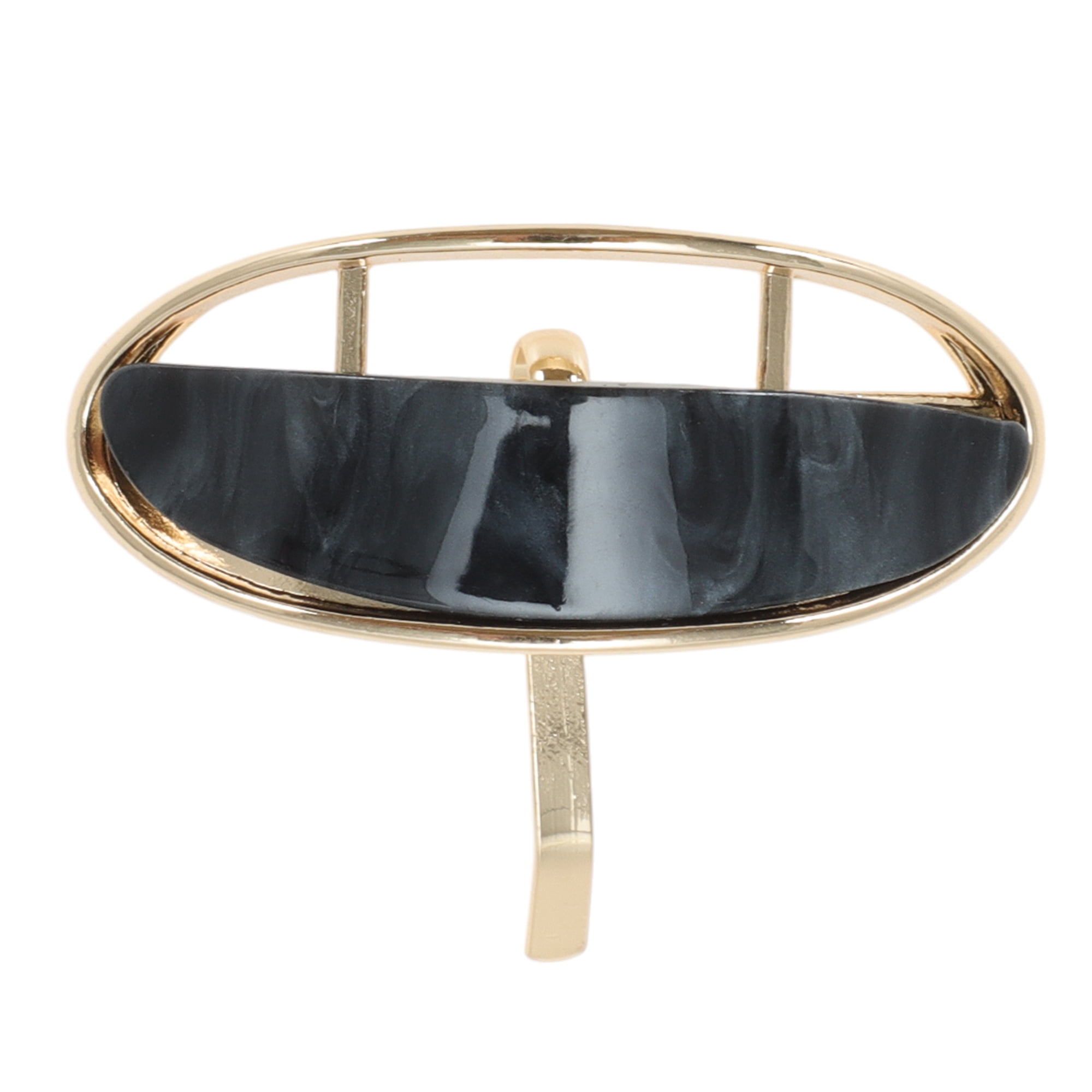 Unique Bargains Stylish Semi-hollow Ponytail Buckle Hair Clip for Women 1 Pc Black