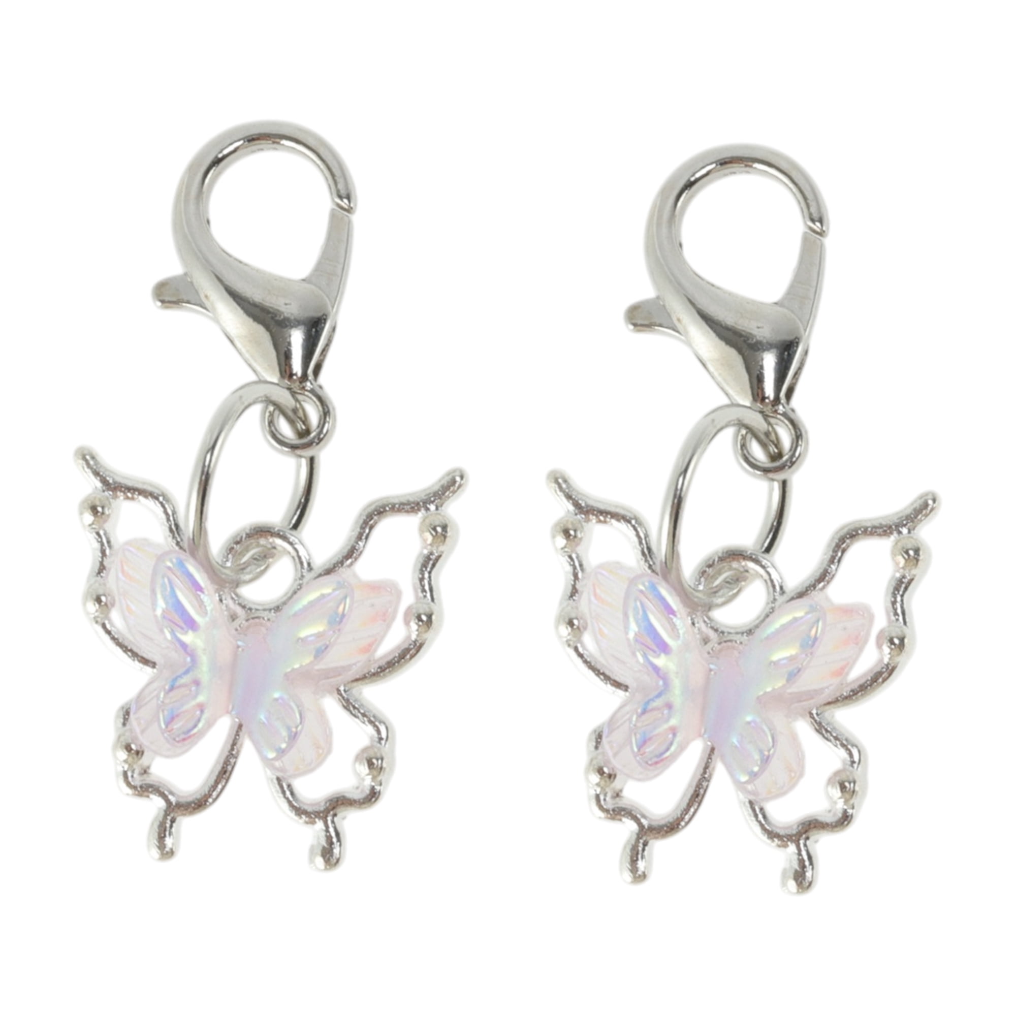 Unique Bargains Stylish Shoelace Charm Set for Custom Footwear Gemstone Butterfly