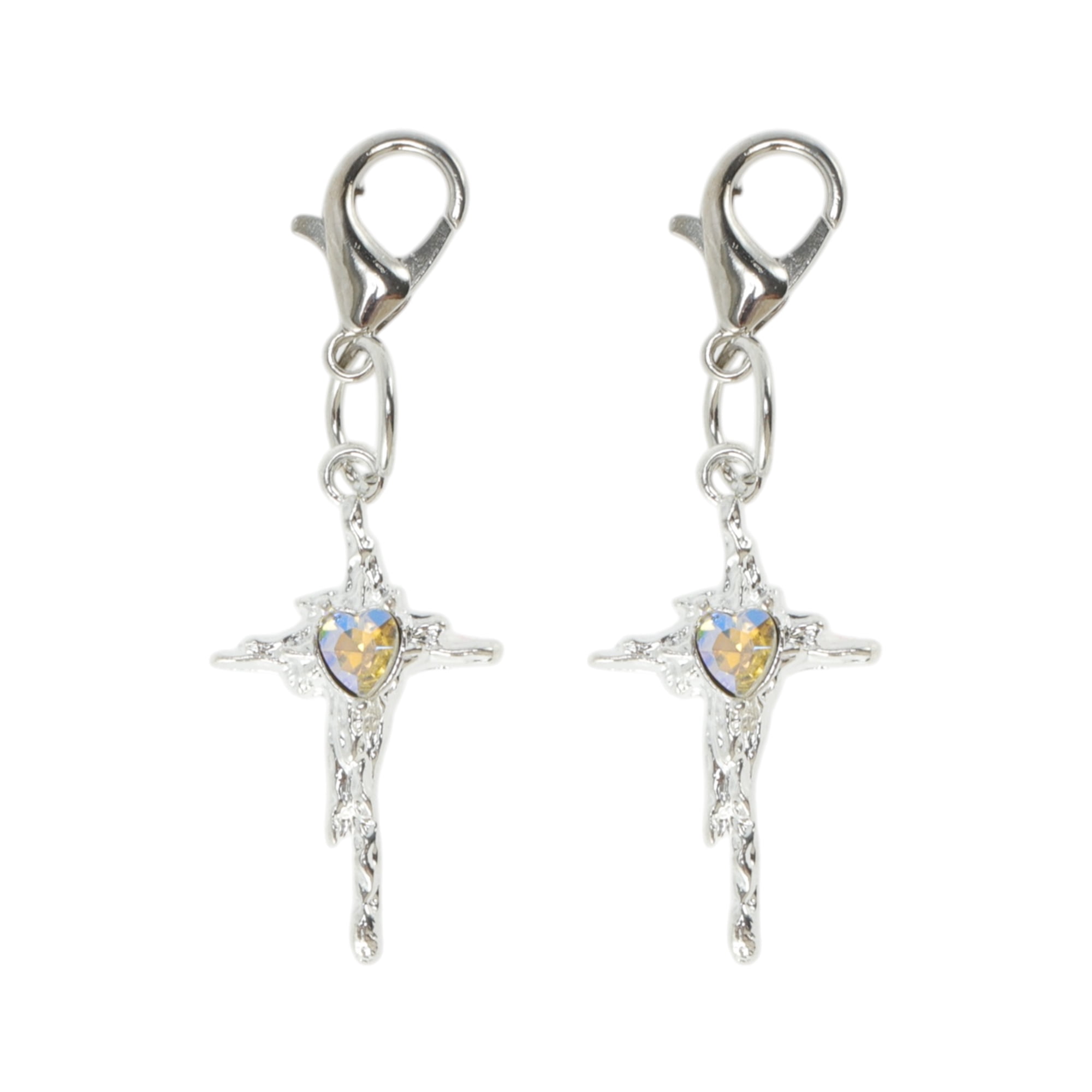 Unique Bargains Stylish Shoelace Charm Set for Custom Footwear Gemstone Cross