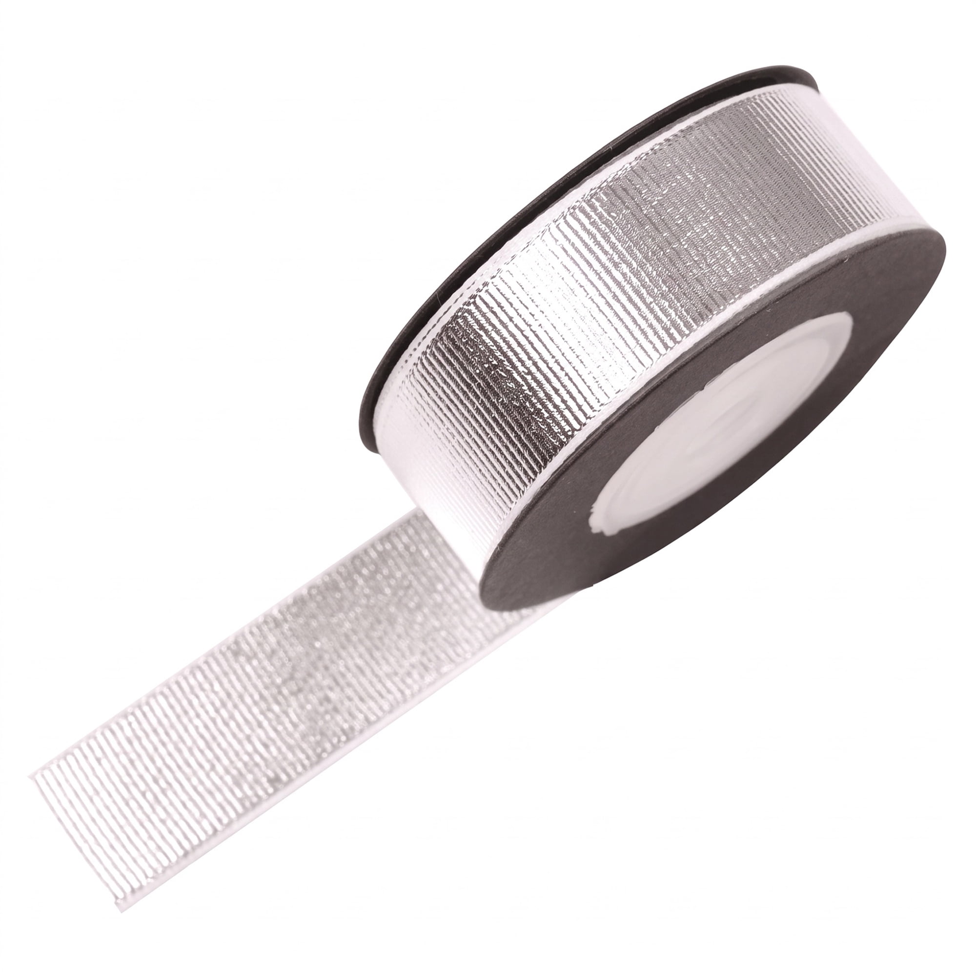 Unique Bargains Stylish Star Pattern Fabric Ribbon for Creative Presentations Silver