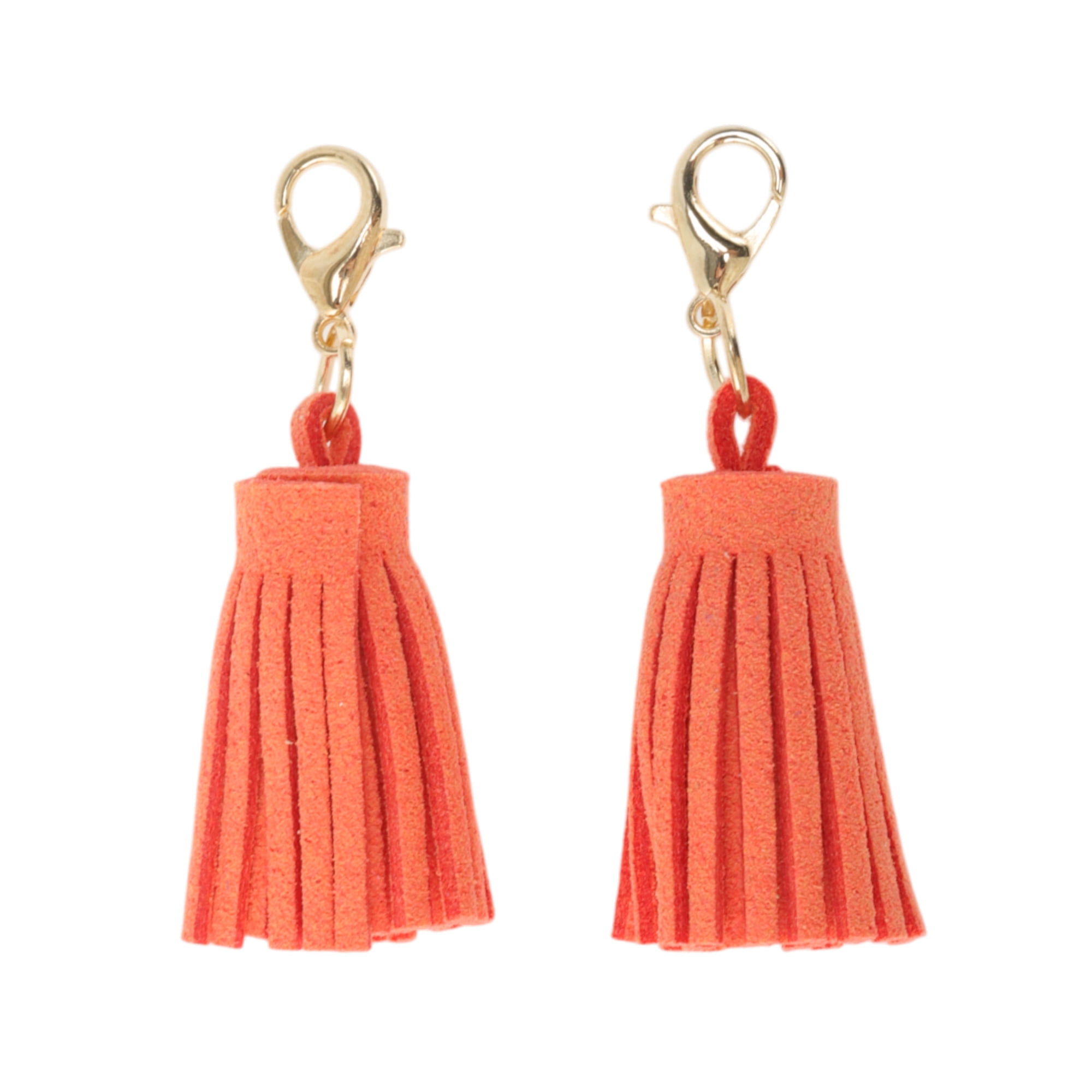 Unique Bargains Stylish Tassels Shoelace Charms for Footwear Customization Orange