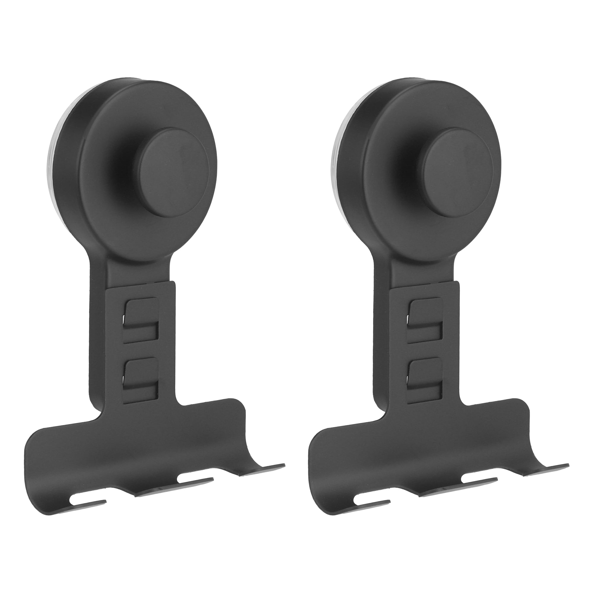 Unique Bargains Suction Cup Hooks for Shower 2-Pack Wall Hooks for Hanging Black1