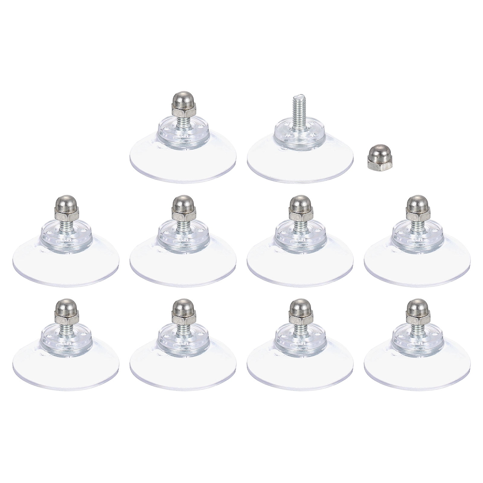 Unique Bargains Suction Cups for Glass Hooks Strong Hold 1.2"
