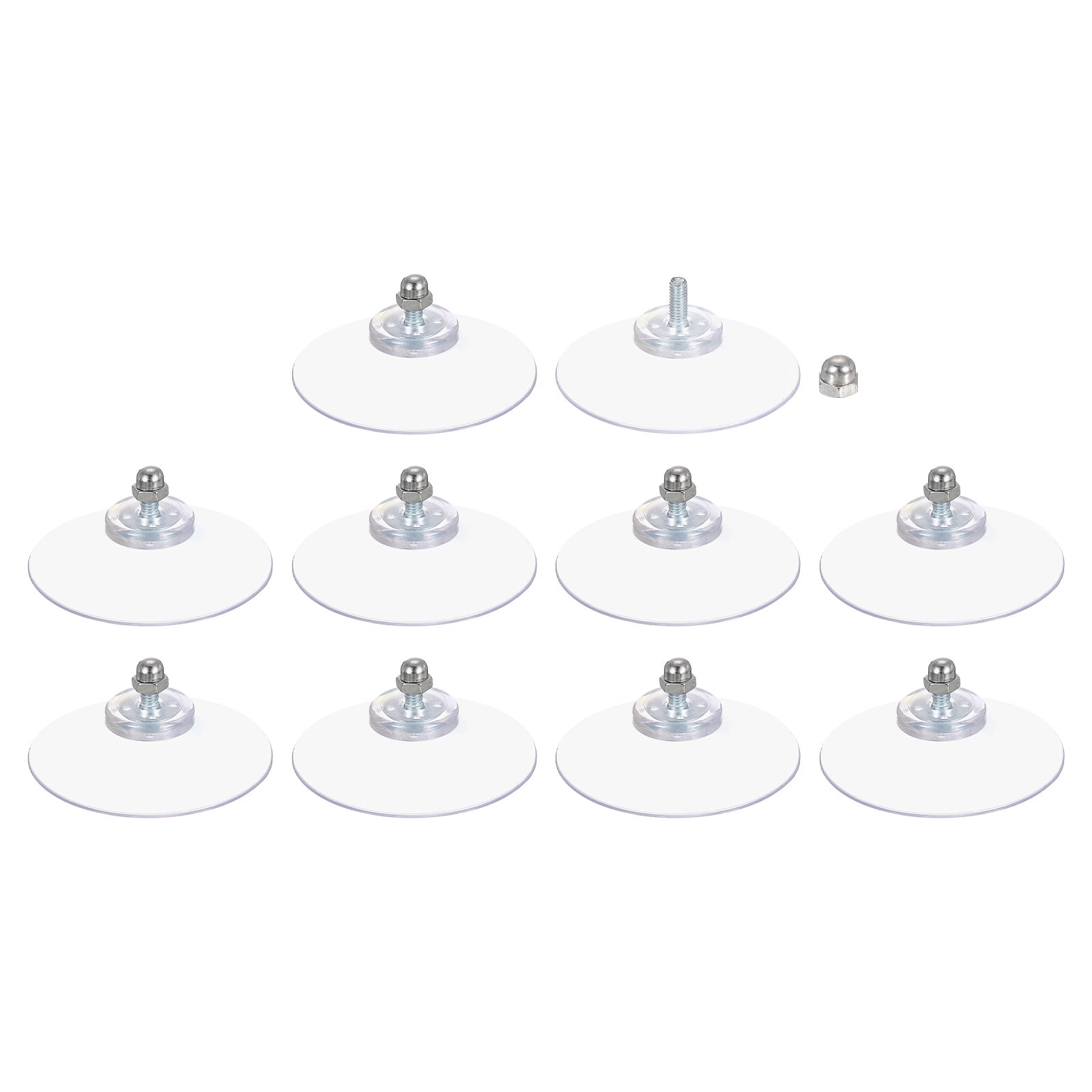 Unique Bargains Suction Cups for Glass Hooks Strong Hold 2"