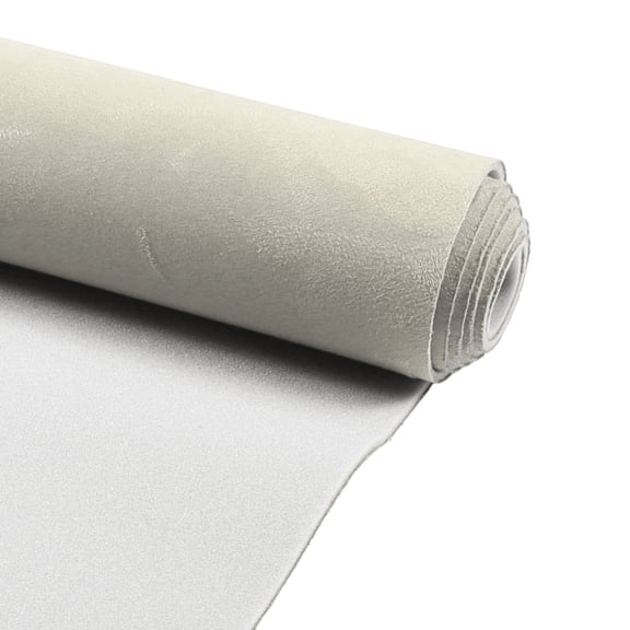 Unique Bargains Suede Fabric 160G Headliner Fabric 120.08"L x 59.84"W Interior Trim DIY Roof Repair Replacement Foam Backing for Car RV SUV Automotive Beige 1 Pcs