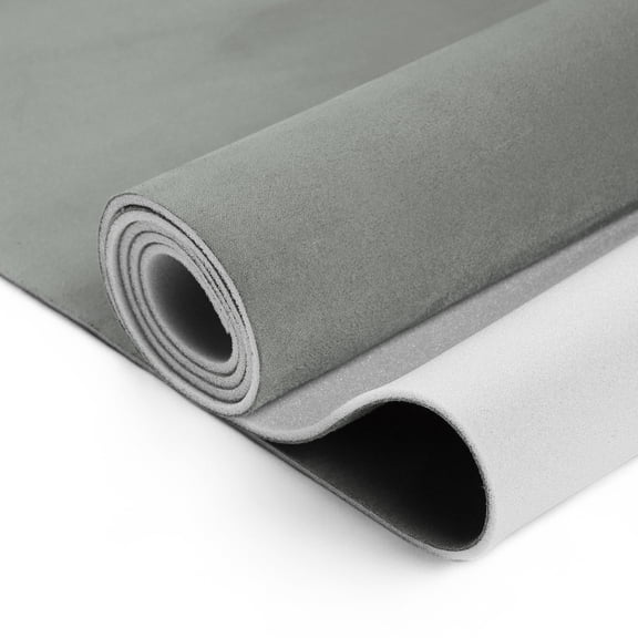Unique Bargains Suede Fabric 160g Headliner Fabric 100" L x 60" W Interior Trim DIY Roof Repair Replacement Foam Backing for Car RV SUV Automotive Light Gray 1 Pc