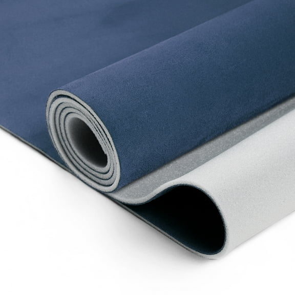 Unique Bargains Suede Fabric 160g Headliner Fabric 74" L x 60" W Interior Trim DIY Roof Repair Replacement Foam Backing for Car Truck RV SUV Automotive Blue 1 Pc
