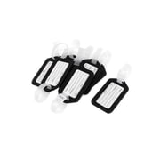 Unique Bargains Suitcase Travel Name Info Luggage Tags Hard Plastic Black 10pcs
