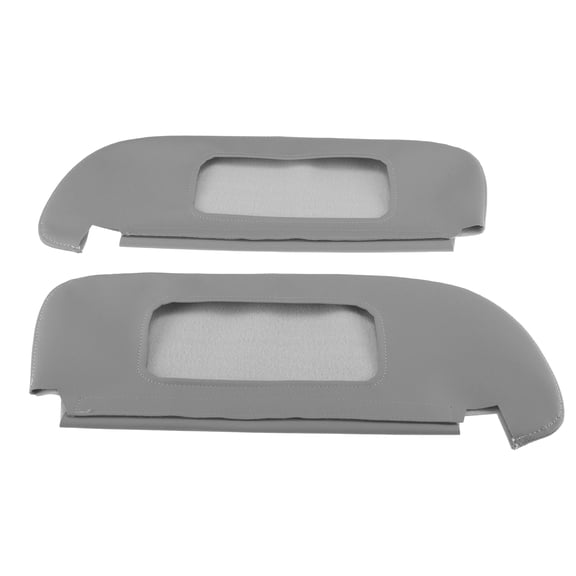 Unique Bargains Sun Visor Cover for Dodge for Ram 1500 1994-2001 for Dodge for Ram 2500 Left Right Side Car Sun Visor Protector Cover Anti-Scratch Leather Gray