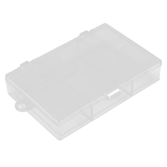 Unique Bargains Sundries Plastic 3 Compartments Storage Case Box Organizer Holder Clear