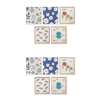 Unique Bargains Super Absorbent Kitchen Dish Towels Reusable Kitchen Towels Multi 7" x 8"