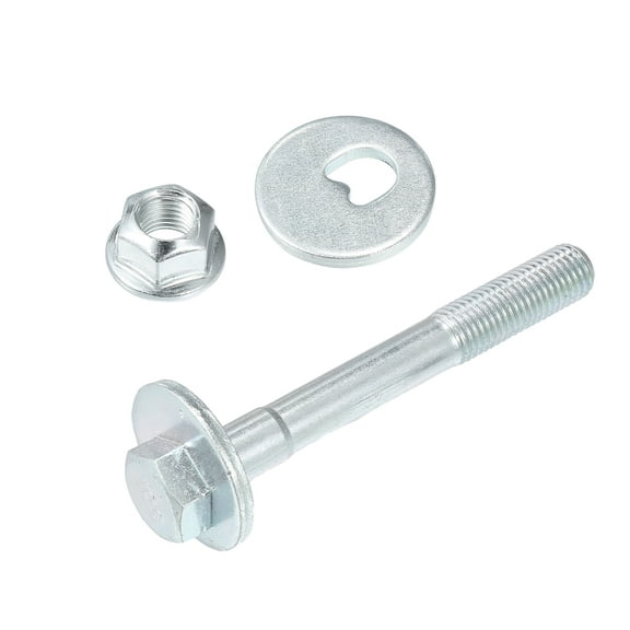 Unique Bargains Suspension Arm Alignment Adjustment Cam Bolt Camber Screw for VW Passat GLS No.8E0501387A/WHT001661 Silver Tone
