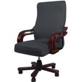 thumbnail image 1 of Unique Bargains Swivel Stretch Computer Chair Cover Slipcovers Gray, 1 of 8