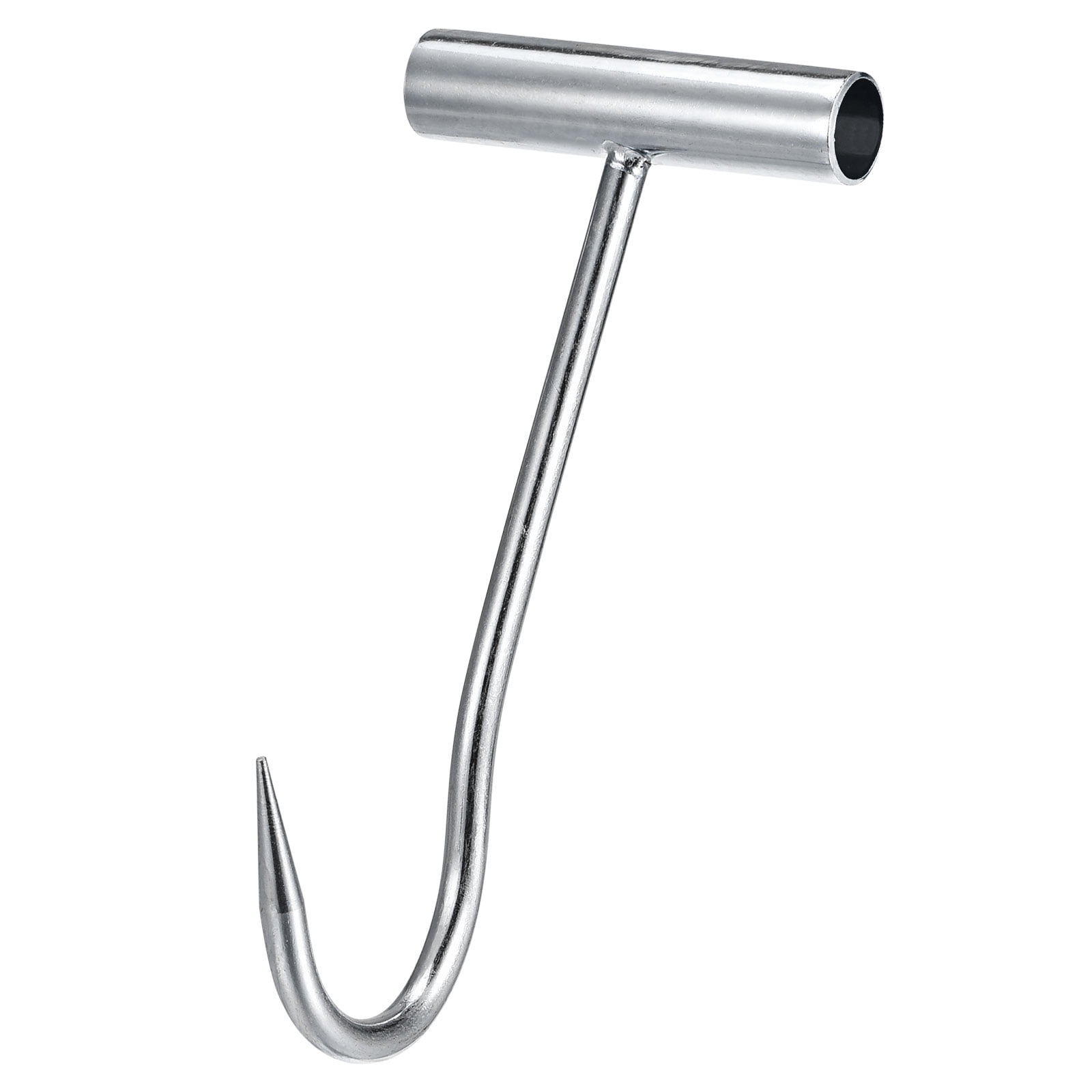 Unique Bargains T-Handle Meat Boning Hook Galvanized T Hooks for Kitchen Butcher 200mm 1Pc