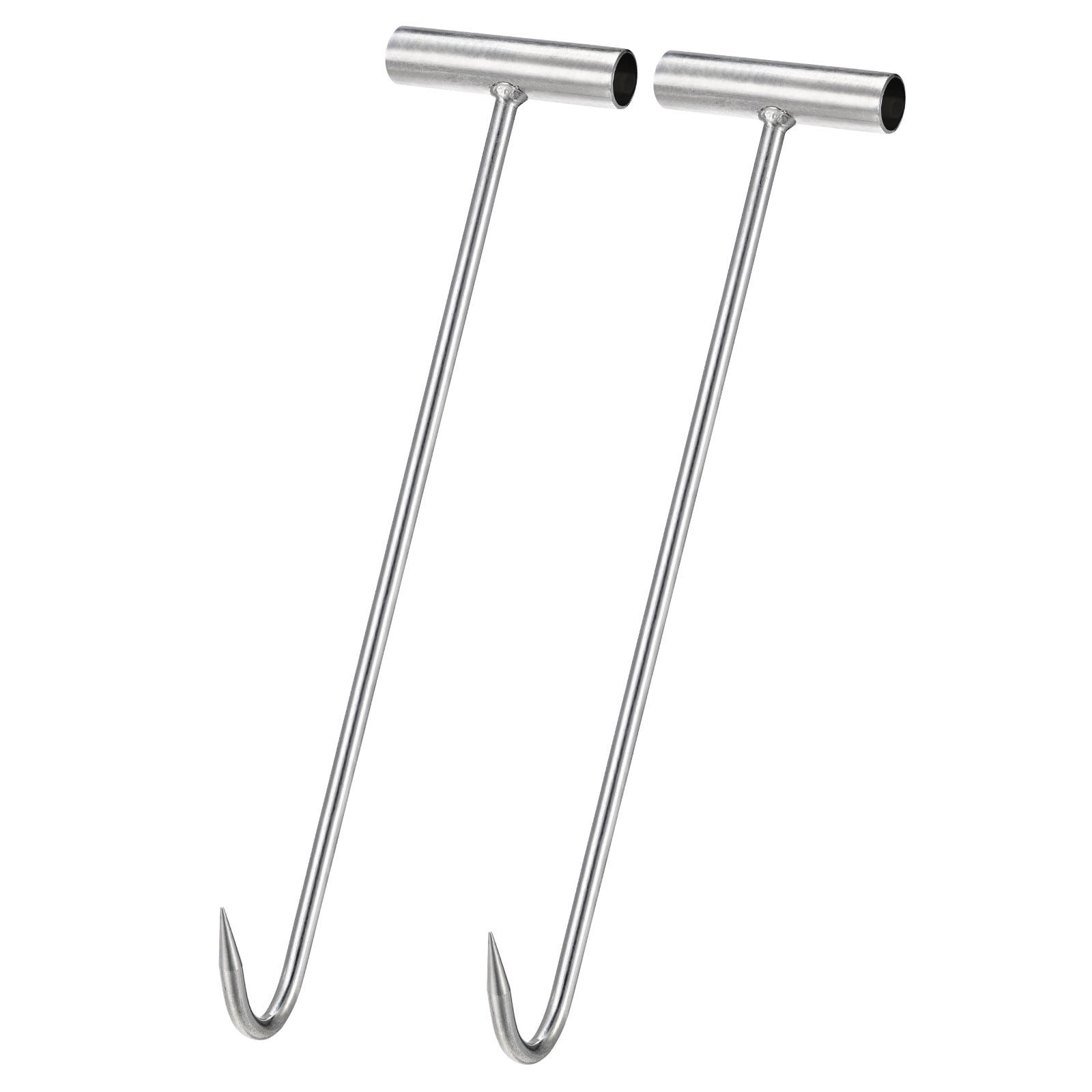 Unique Bargains T-Handle Meat Boning Hook Stainless Steel T Hooks for Kitchen 15.35"