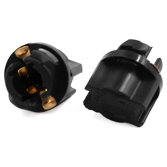Unique Bargains T5 74 Bulbs Instrument Panel Dash Light Twist Socket Adapter Connectors 2PCS