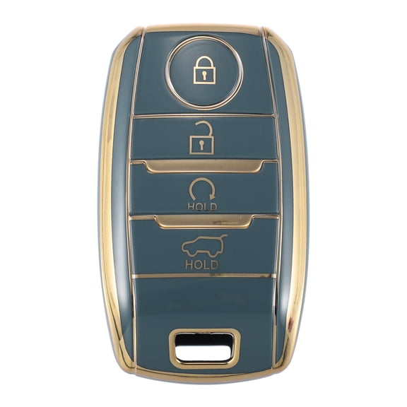 Unique Bargains TPU Car Remote Key Fob Case Cover 4 Button Full Protector for Kia Sportage 2014-2016 Blue