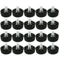 thumbnail image 1 of Unique Bargains Table Chair 8 Holes Base Adjustable Leveling Foot Black M8 x 10mm Thread 20pcs, 1 of 1
