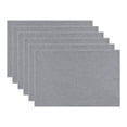 thumbnail image 1 of Unique Bargains Table Placemats 6 Pcs Polyester Placemats for Dining Table Decor Gray 18"x12", 1 of 6