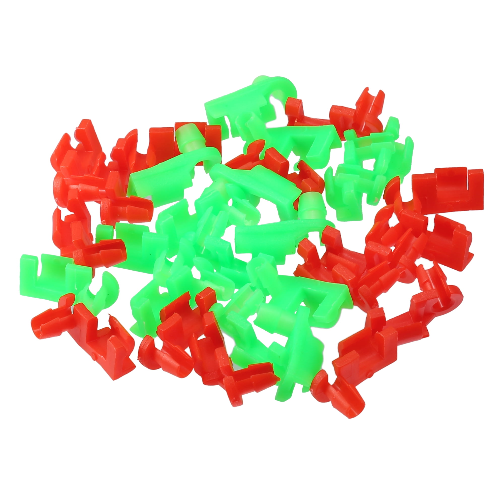 Unique Bargains Tailgate Handle Rod Clips for Chevrolet Silverado 1999-2009 Green Red