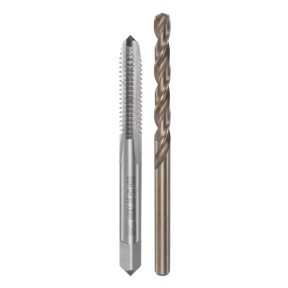 Unique Bargains Tap & Bit Sets, Straight Flute Machine Thread Milling Tap Silver M6 x 1.25